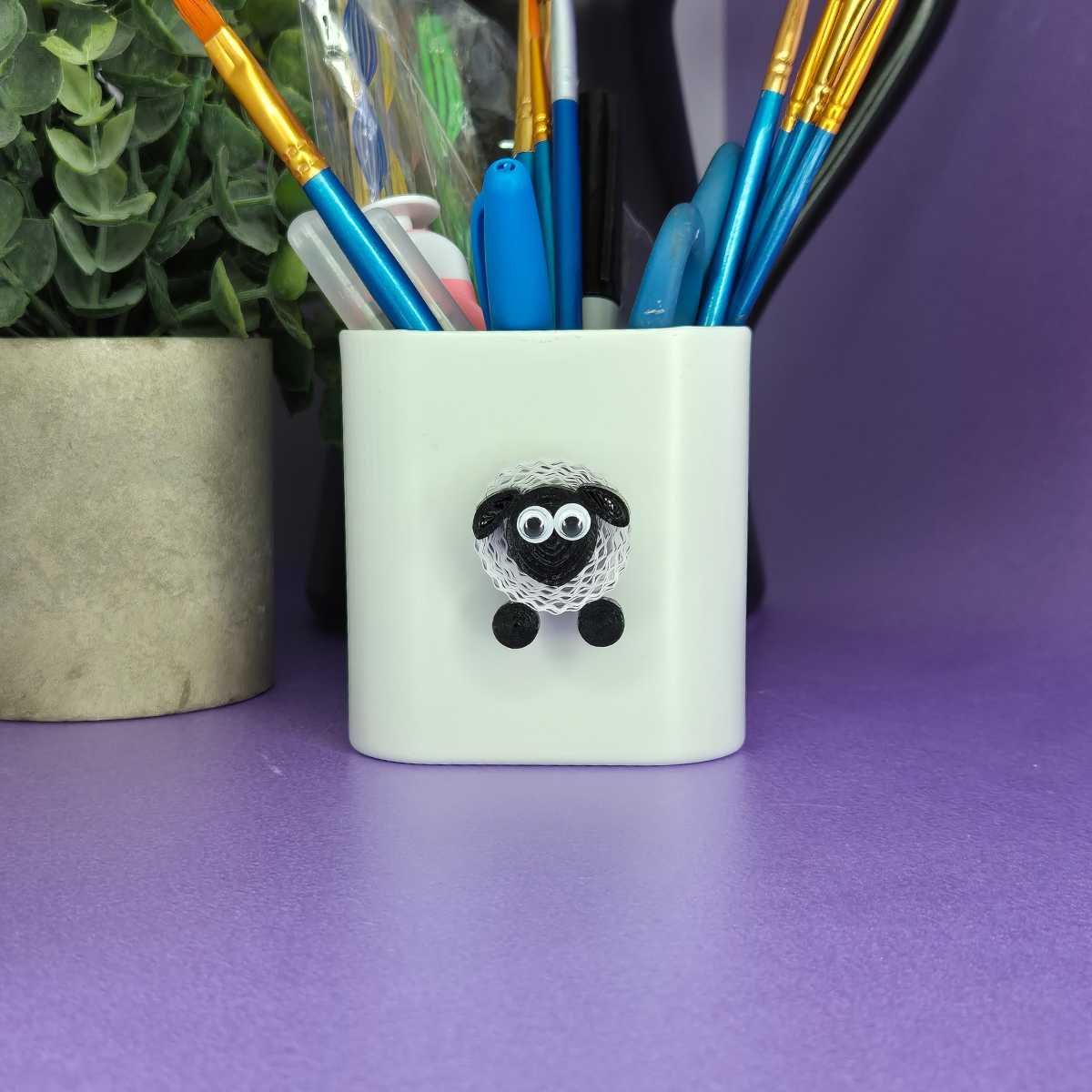 Quilled Sheep Magnet