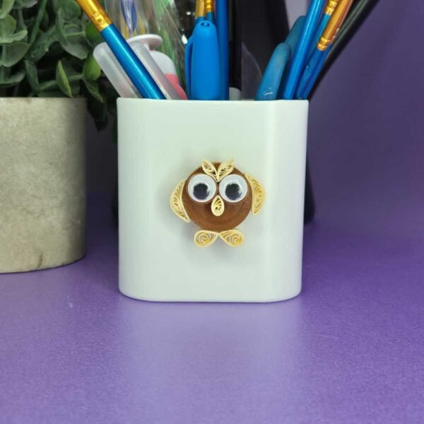 Quilled Owl Magnet