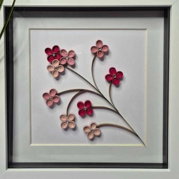 Quilled Pink Blossom Picture 02