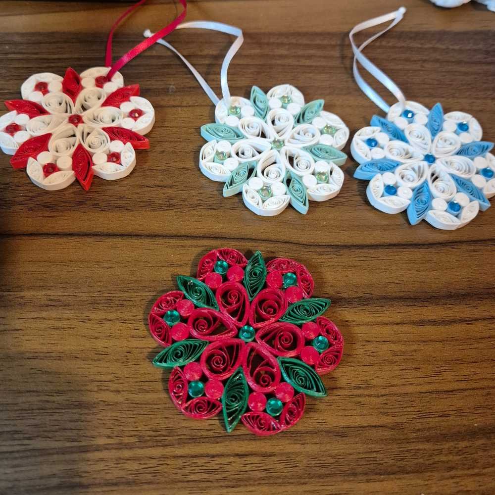 Quilled Christmas Snowflake Decoration