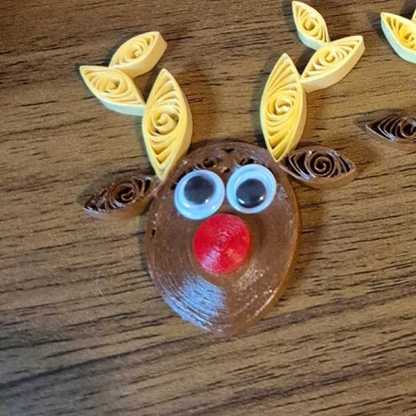 Quilled Christmas Reindeer Decoration